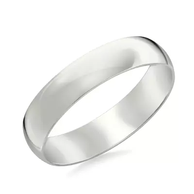 Low Dome Comfort Fit Polished Band (5mm)