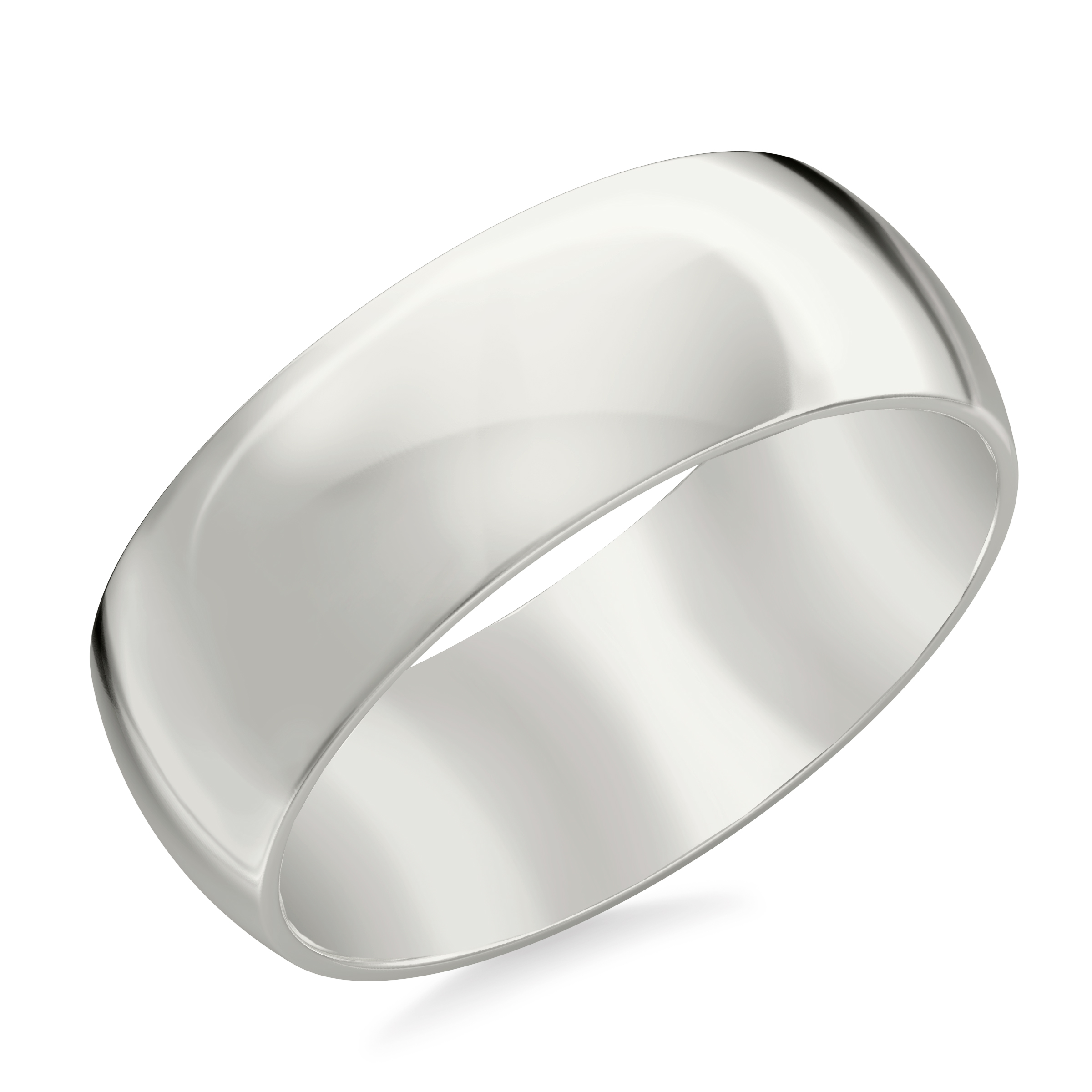 Low Dome Comfort Fit Polished Band (8mm)