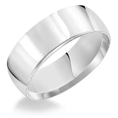 High Dome Comfort Fit Polished Band (8mm)