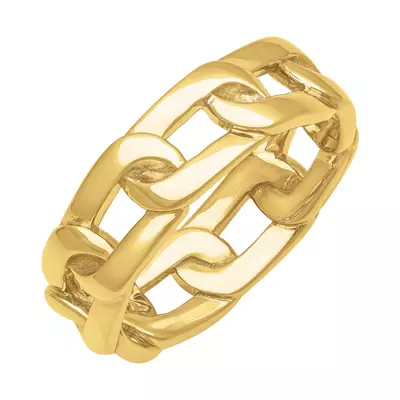 Polished Horizontal Link Band (7mm)