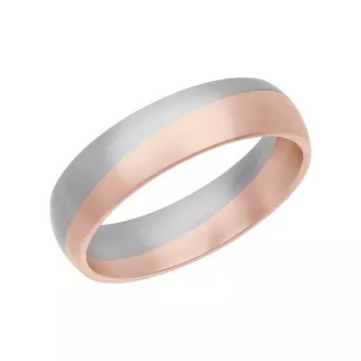 Two-Tone Angled Groove Fusion Band (5.5mm)