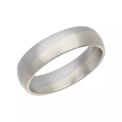 Two-Tone Angled Groove Fusion Band (5.5mm)