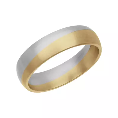 Two-Tone Angled Groove Fusion Band (5.5mm)