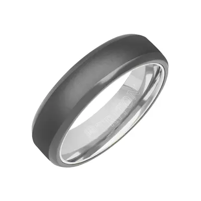 Polished Edge Matte Tantalum Band (6mm)