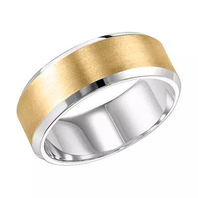 Two-tone Platinum Bevel Edge With Brush Finish (8mm)