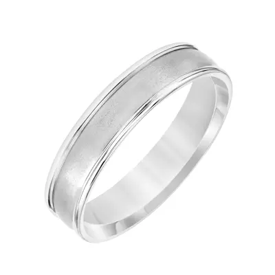 Low Dome Round Edge Carved Band (5mm)