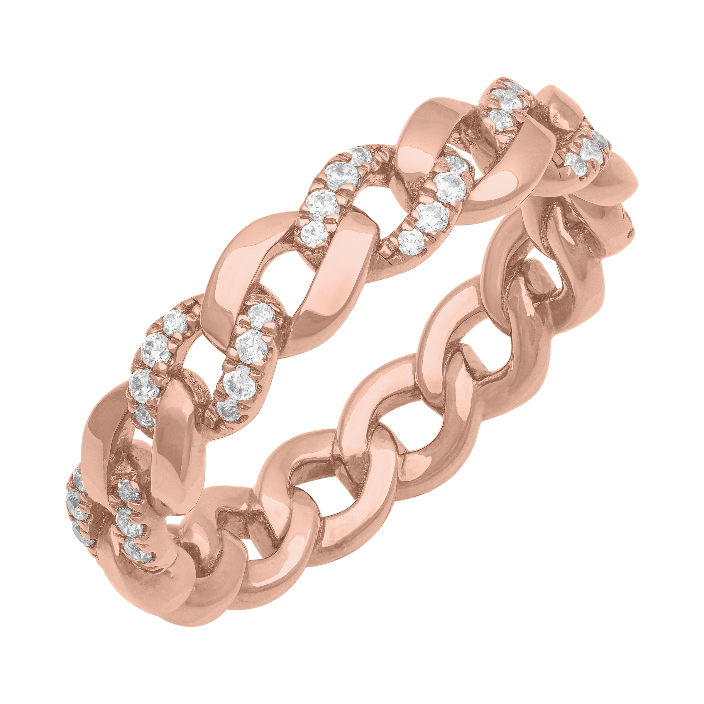 Diamond Halfway Curb Link Band (5mm)