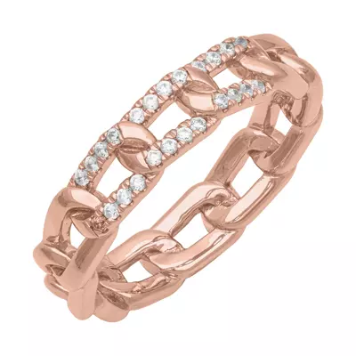 Horizontal Diamond Link Band (5mm)