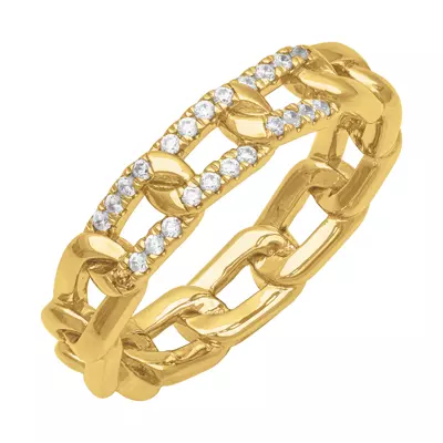 Horizontal Diamond Link Band (5mm)