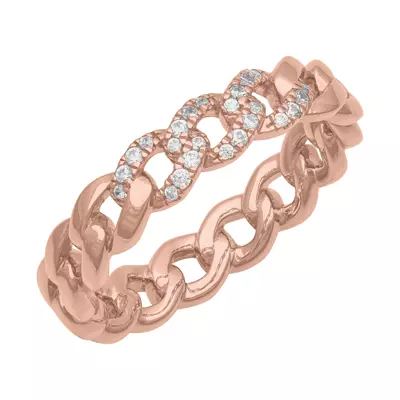 Diamond Curb Link Band (5mm)