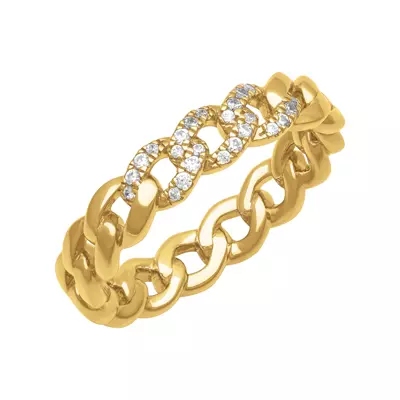 Diamond Curb Link Band (5mm)