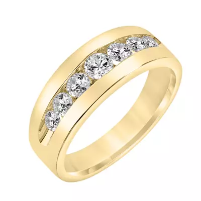 Graduated Lab Diamond Band (4.5mm)