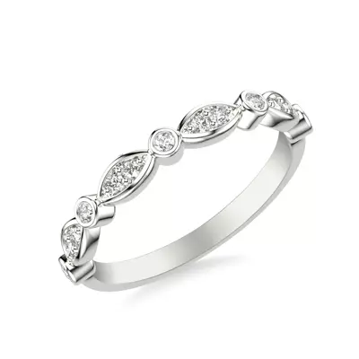Melani Diamond Wedding Band