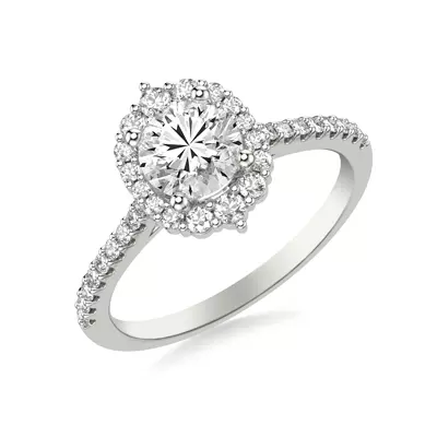 Taylor Modern Halo Engagement Ring