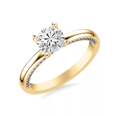 Lennox Sapphire Accent Engagement Ring