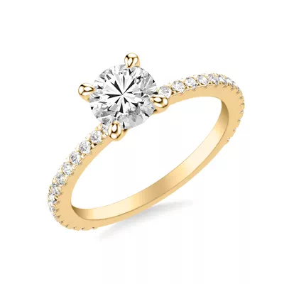 Lucinda Pavé Diamond Engagement Ring