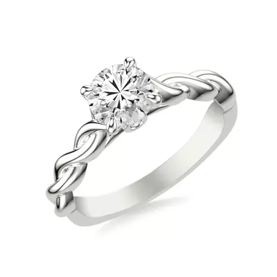 Janelle Twist Solitaire Plus Engagement Ring