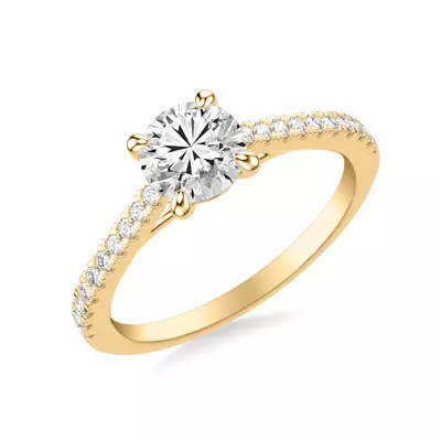 Manon Diamond Adorned Engagement Ring