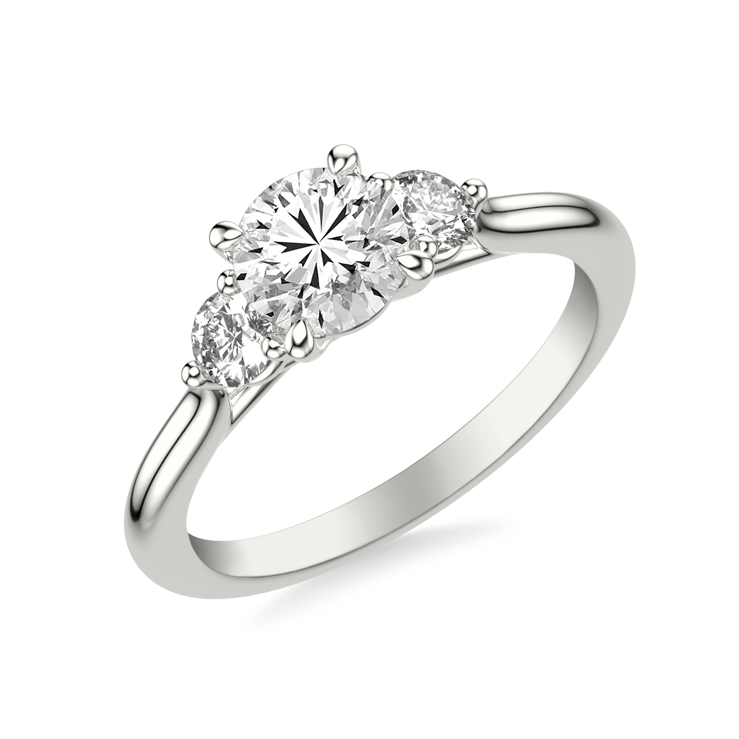 Dianne Trellis 3-Stone Engagement Ring