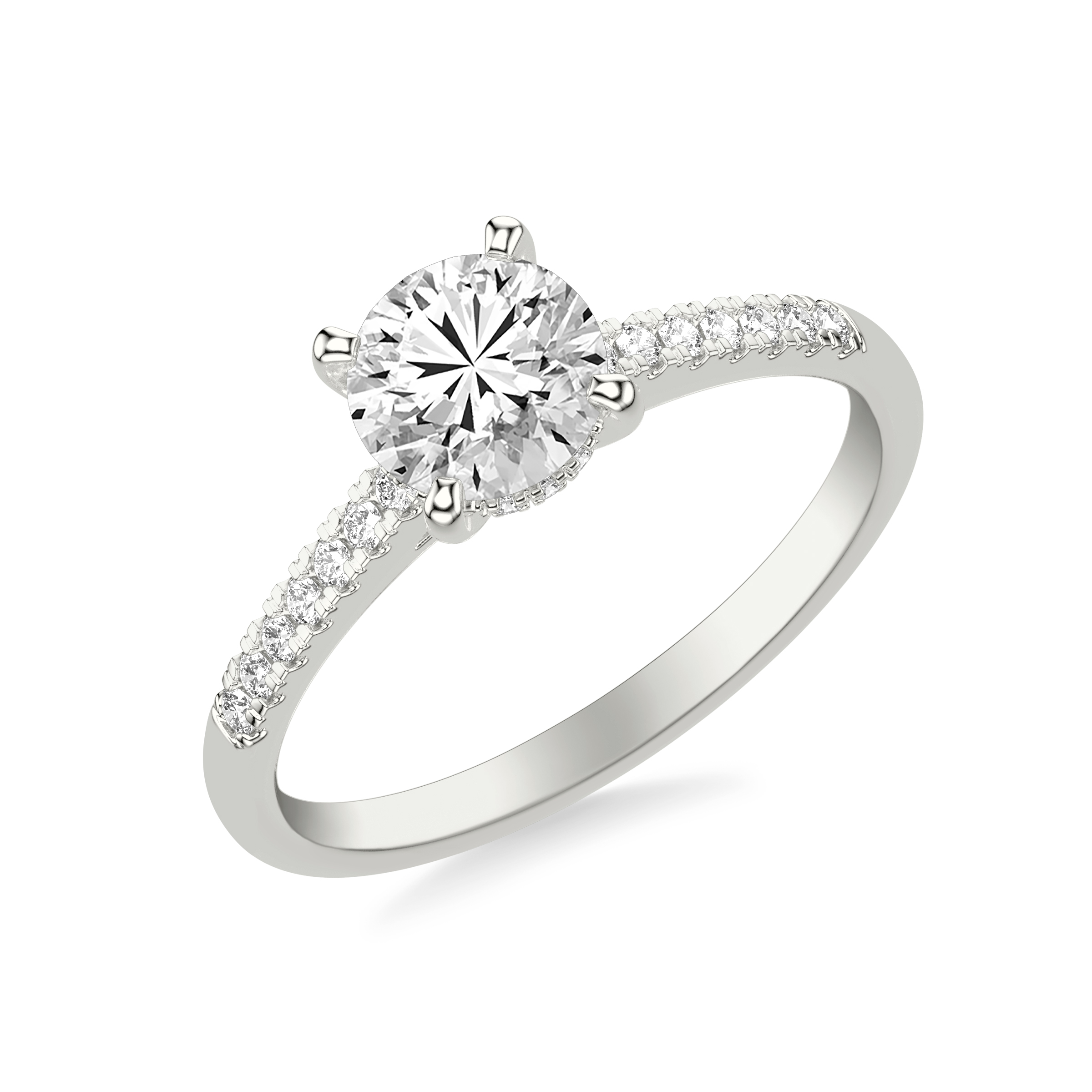 Daphne Hidden Halo Engagement Ring
