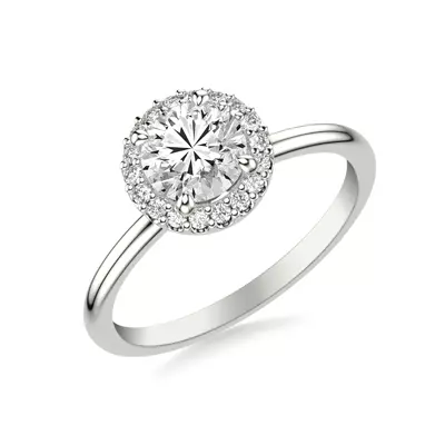 Debbie Classic Halo Engagement Ring