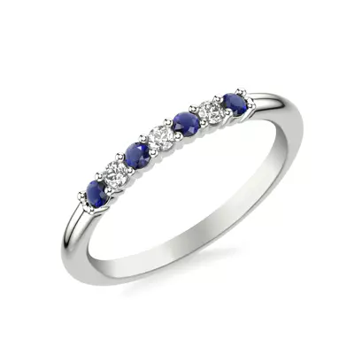 Harleigh Sapphire & Diamond Band