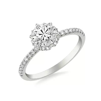 Elliott Diamond Halo Engagement Ring