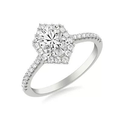 Lorelai Halo Engagement Ring