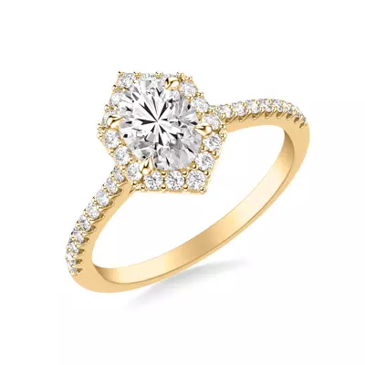 Lorelai Halo Engagement Ring