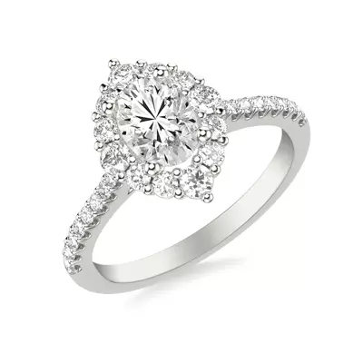 Maxine Halo Engagement Ring