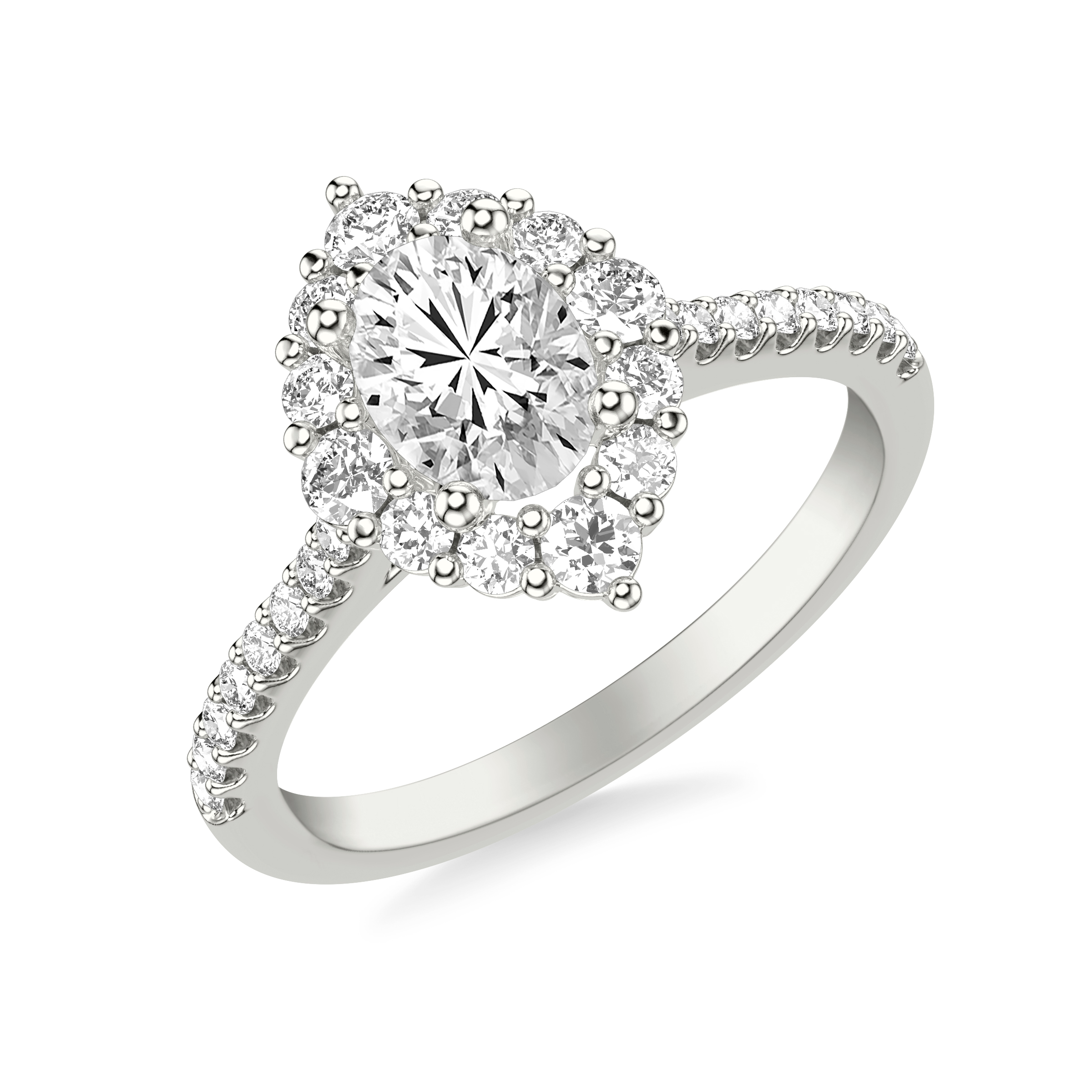 Maxine Halo Engagement Ring