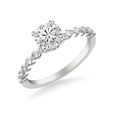 Bliss Shared Prong Diamond Engagement Ring