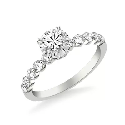Bliss Grand Shared Prong Diamond Engagement Ring