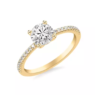 Renata Pavé Diamond Engagement Ring
