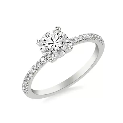 Renata Pavé Diamond Engagement Ring