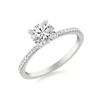 Callista Pavé Diamond Engagement Ring