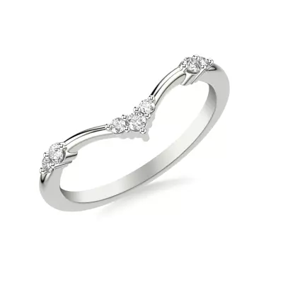 Dove Diamond Wedding Band