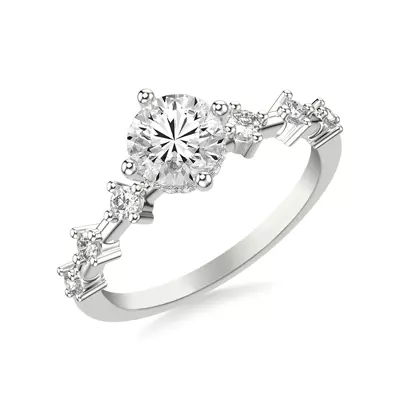 Chantal Hidden Halo Engagement Ring