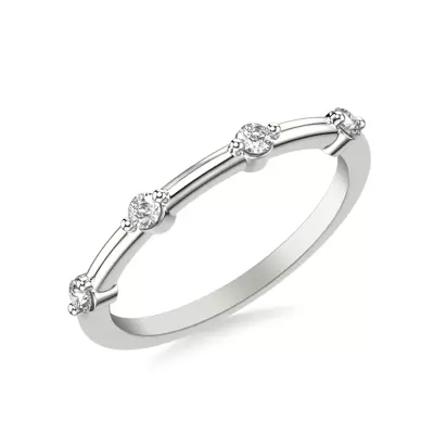 Daria Classic Diamond Wedding Band