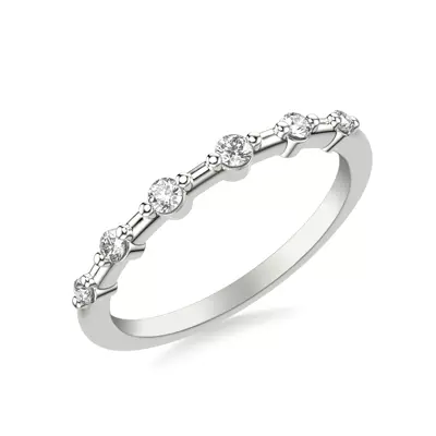 Courtney Spaced Diamond Wedding Band