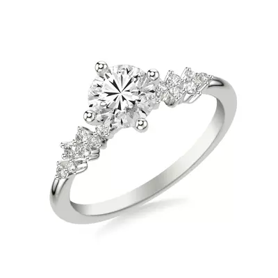 Coco Scattered Diamond Engagement Ring