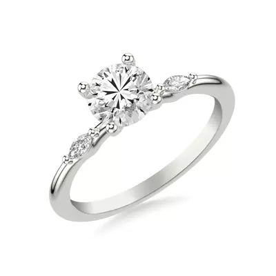 Allegra Marquis Accent Engagement Ring