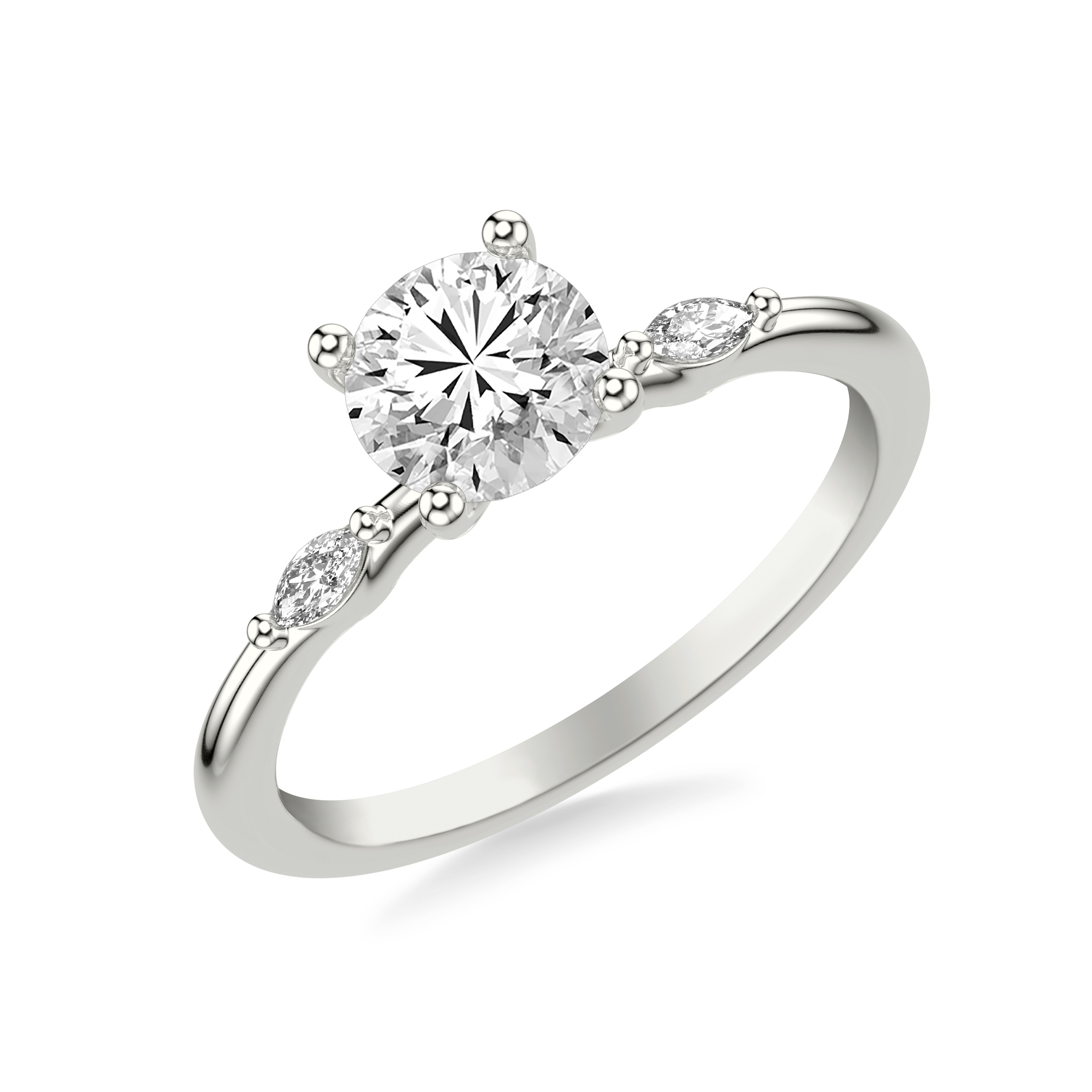 Allegra Marquis Accent Engagement Ring