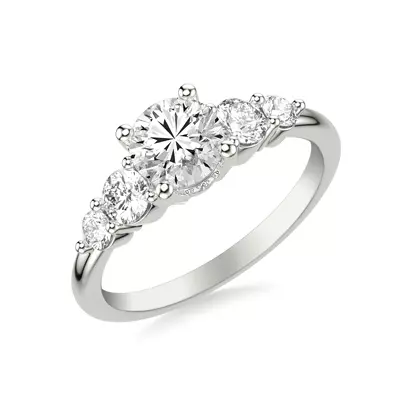 Tamara Hidden Halo Engagement Ring