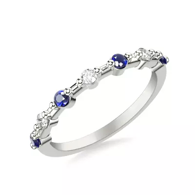 Zina Sapphire Accent Band