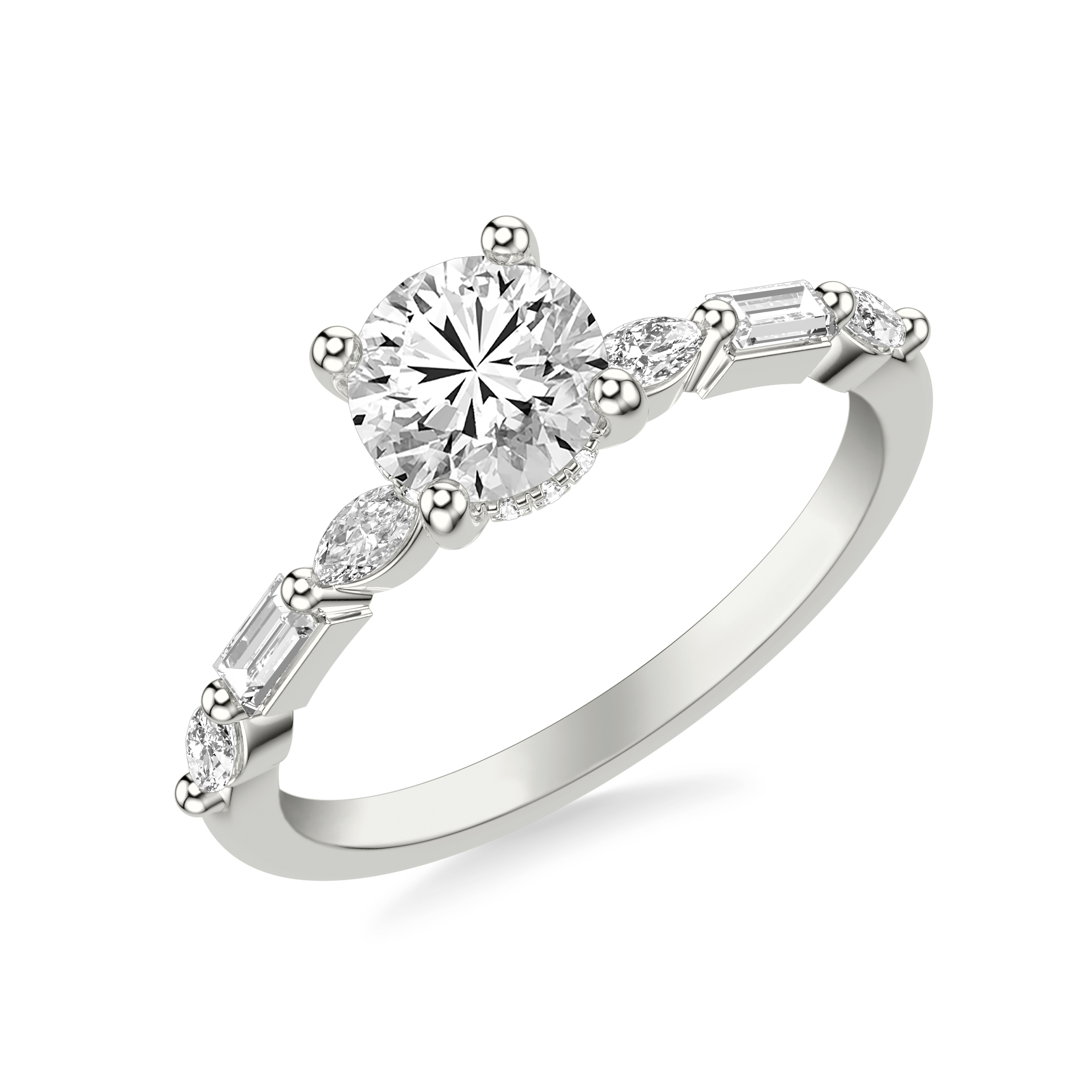 Lavinia Hidden Halo Engagement Ring