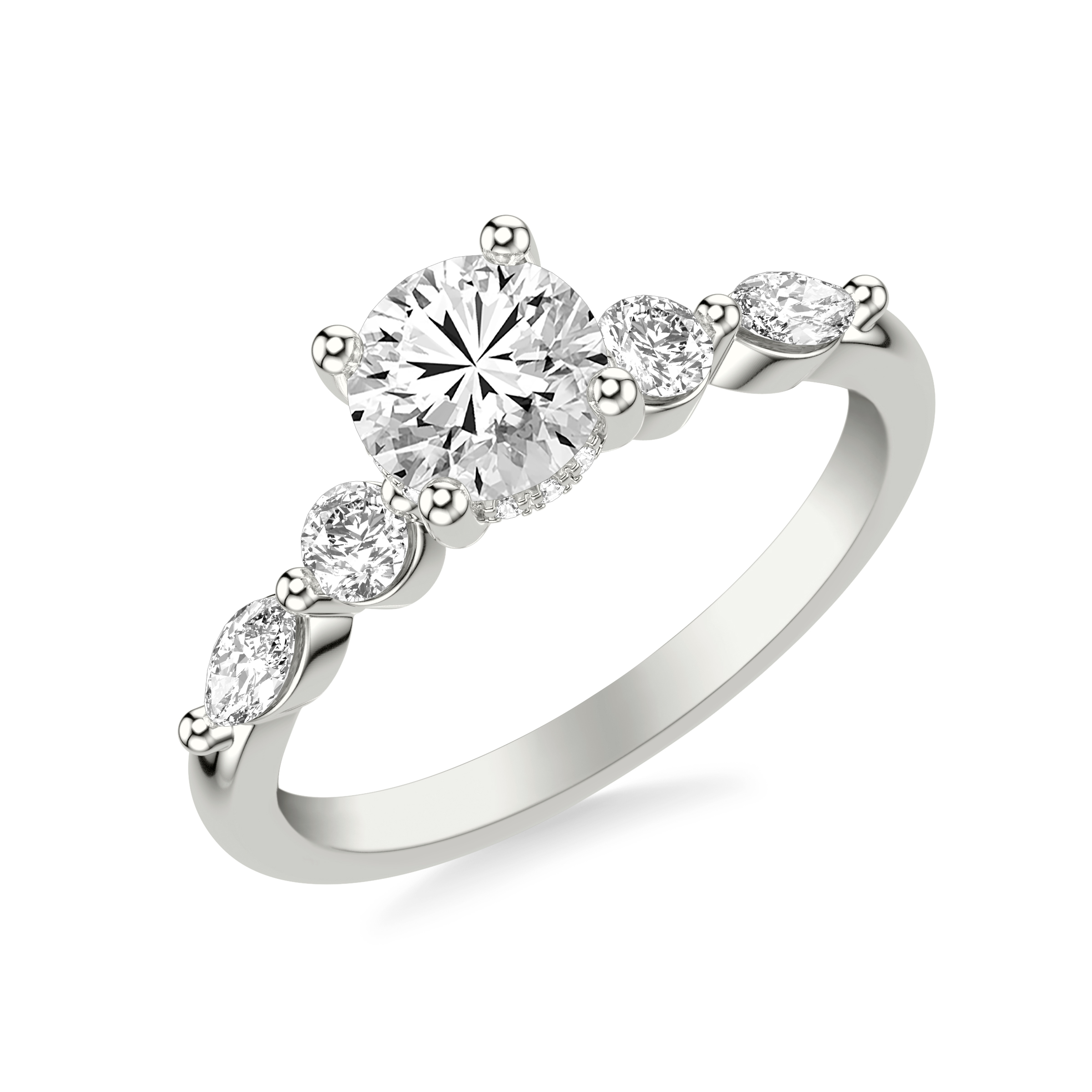 Deirdre Luxe Hidden Halo Engagement Ring
