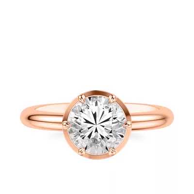 Domo Bezel Solitaire Engagement Ring