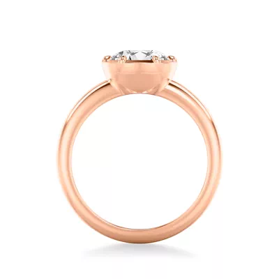 Domo Bezel Solitaire Engagement Ring