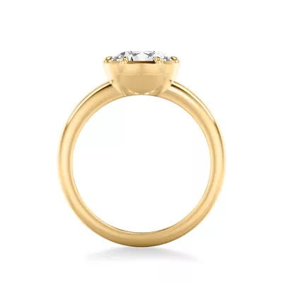 Domo Bezel Solitaire Engagement Ring